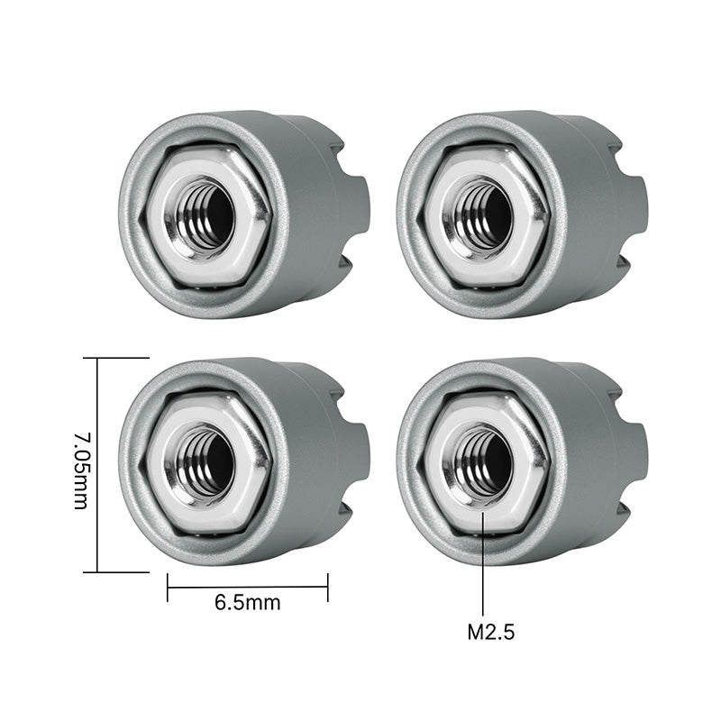 INJORA M2.5 Wheel Lock Nuts with Aluminum Cap for 1/18 TRX4M Ascent-18