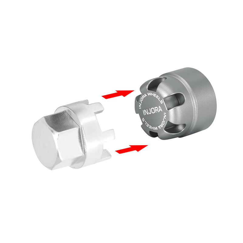 INJORA M2.5 Wheel Lock Nuts with Aluminum Cap for 1/18 TRX4M Ascent-18