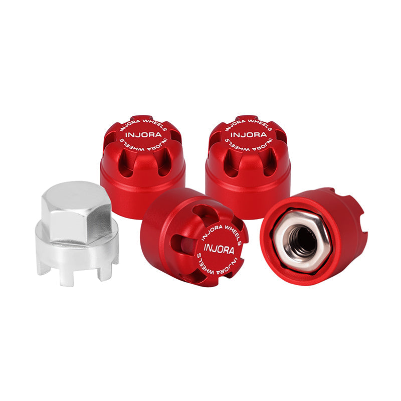 INJORA M2.5 Wheel Lock Nuts with Aluminum Cap for 1/18 TRX4M Ascent-18