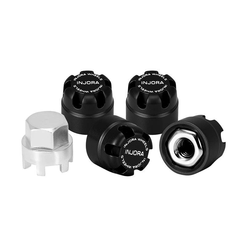 INJORA M2.5 Wheel Lock Nuts with Aluminum Cap for 1/18 TRX4M Ascent-18