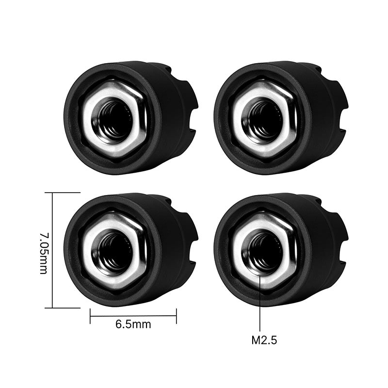 INJORA M2.5 Wheel Lock Nuts with Aluminum Cap for 1/18 TRX4M Ascent-18