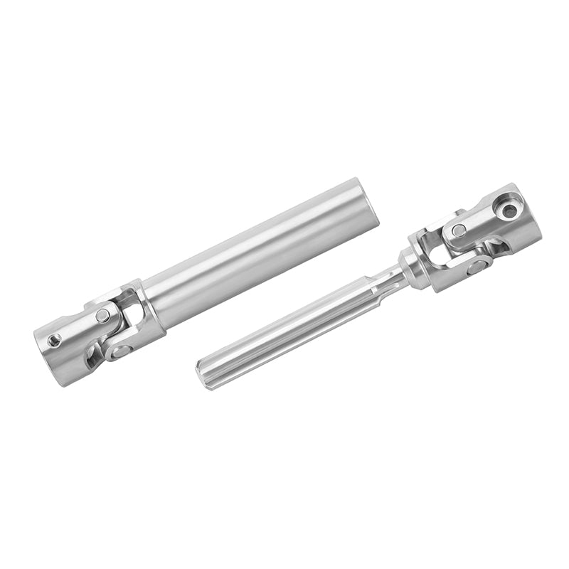 INJORA Stainless Steel Drive Shafts with D Shaped Hole for 1/18 FMS FCX18 LC80