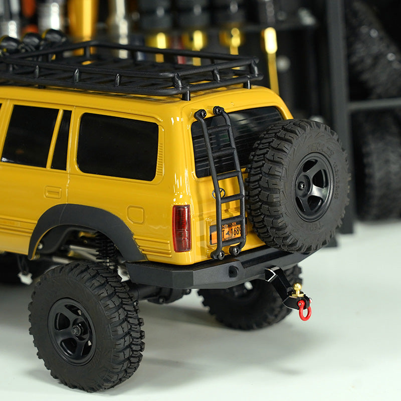 INJORA Aluminum Trailer Tow Hitch with Brass Ball for 1/18 FMS FCX18