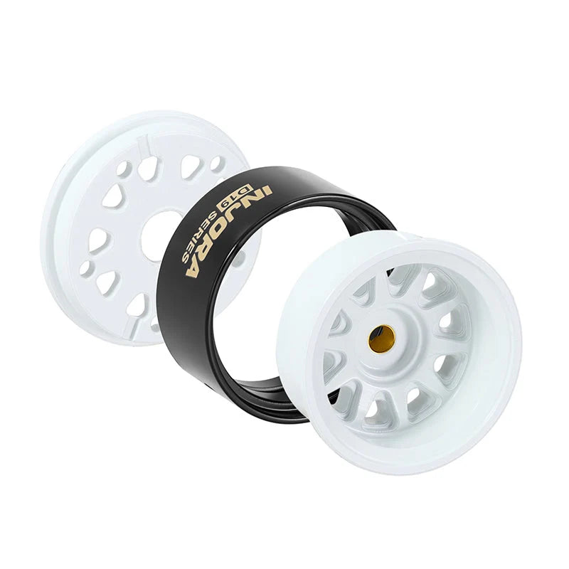 INJORA D19 0.7" Brass Beadlock Wheels for 1/30 SCX30 (4) (W7007)