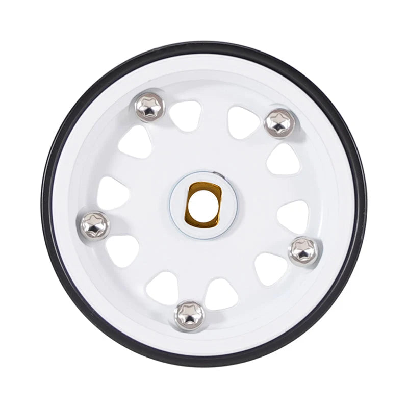 INJORA D19 0.7" Brass Beadlock Wheels for 1/30 SCX30 (4) (W7007)