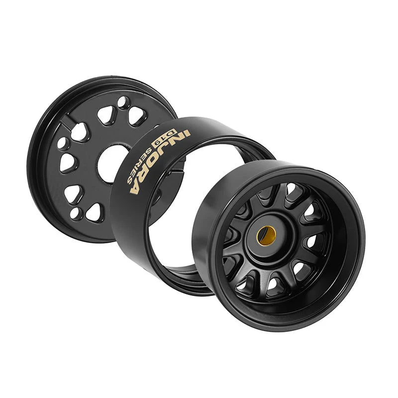 INJORA D19 0.7" Brass Beadlock Wheels for 1/30 SCX30 (4) (W7007)