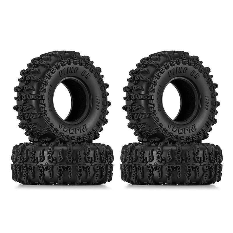 INJORA T7022 Cling On 0.7" S5 Tyres 37 × 14mm (4)
