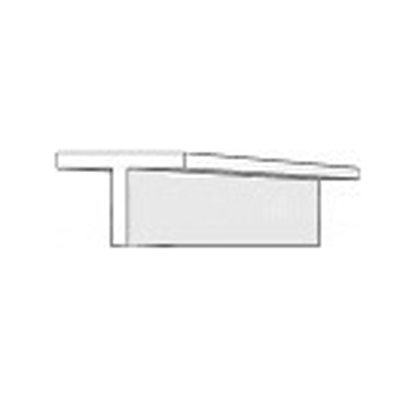 EVERGREEN 761 WHITE STYRENE T PROFILE .035" (0.88mm) (4 PER PACK)