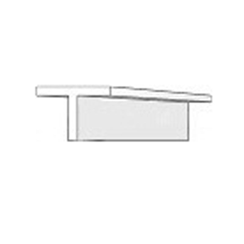EVERGREEN 762 WHITE STYRENE T PROFILE .056" (1.42mm) (4 Per Pack)