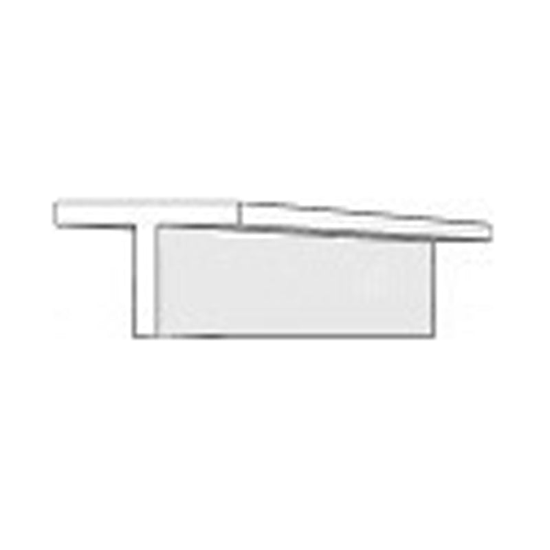 EVERGREEN 763 WHITE STYRENE T PROFILE .073" (1.85mm) (4 Per Pack)