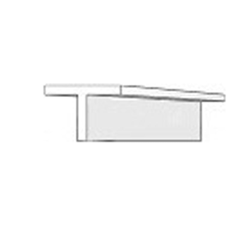 EVERGREEN 764 WHITE STYRENE T PROFILE .092" (2.3mm) (4 Per Pack)