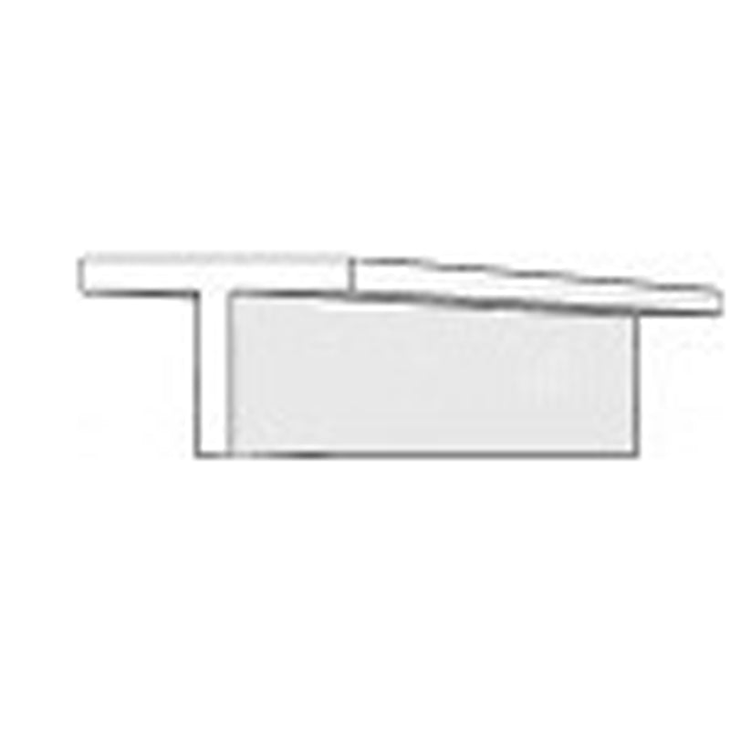 EVERGREEN 766 WHITE STYRENE T PROFILE .141" (3.60mm) (3 Per Pack)
