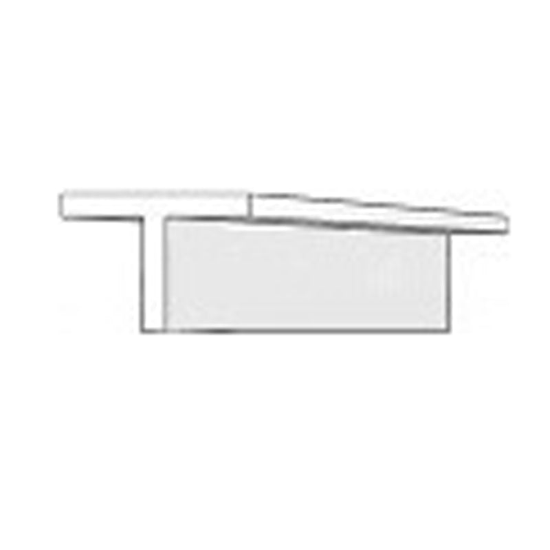 EVERGREEN 768 WHITE STYRENE T PROFILE .257" (6.50mm) (2 Per Pack)