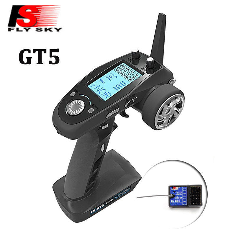 Flysky FS-GT5 2.4G 6-Channel Transmitter w/ FS-BS6 Receiver Built-in Gyro
