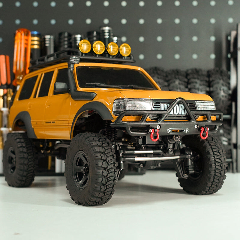 INJORA CNC Aluminum Front Rear Bumper for 1/18 FMS FCX18 LC80