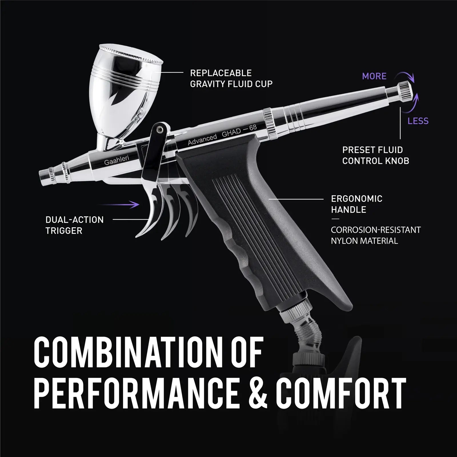 Gaahleri GHAD-68 Advanced Series Airbrush GAA-40140