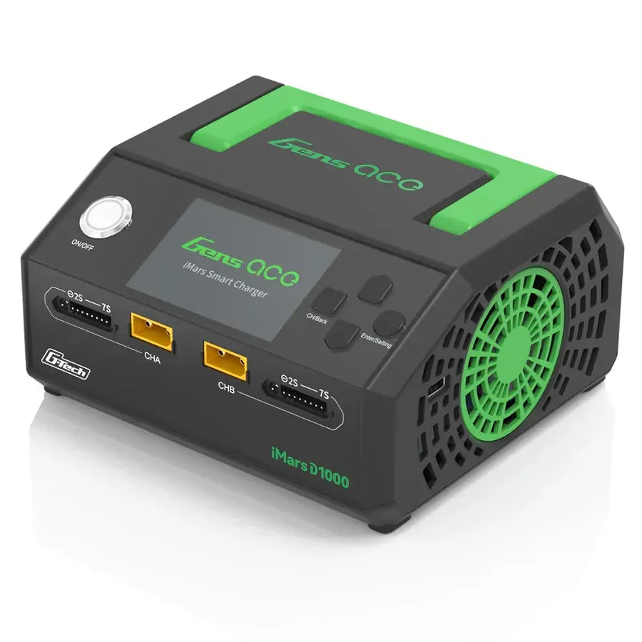 Gens Ace iMars D1000 Smart Charger | Dual Channel | AC 1000W | G-Tech