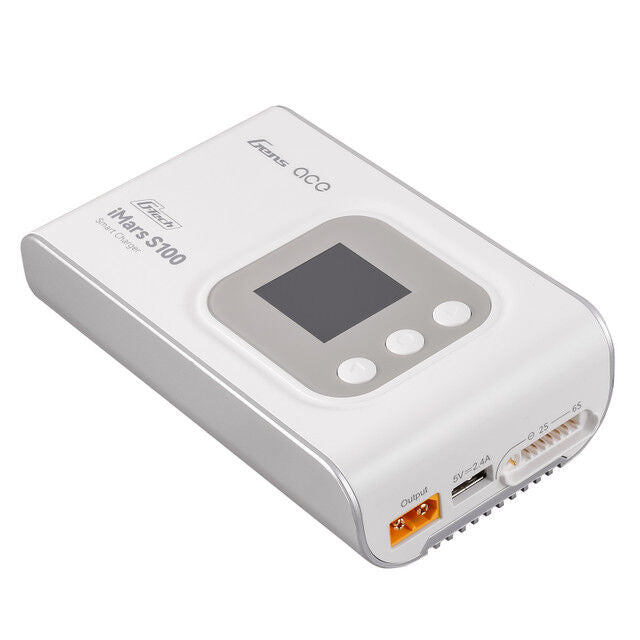 Gens Ace iMars S100 G-Tech AC Balance RC Battery Smart Charger-White