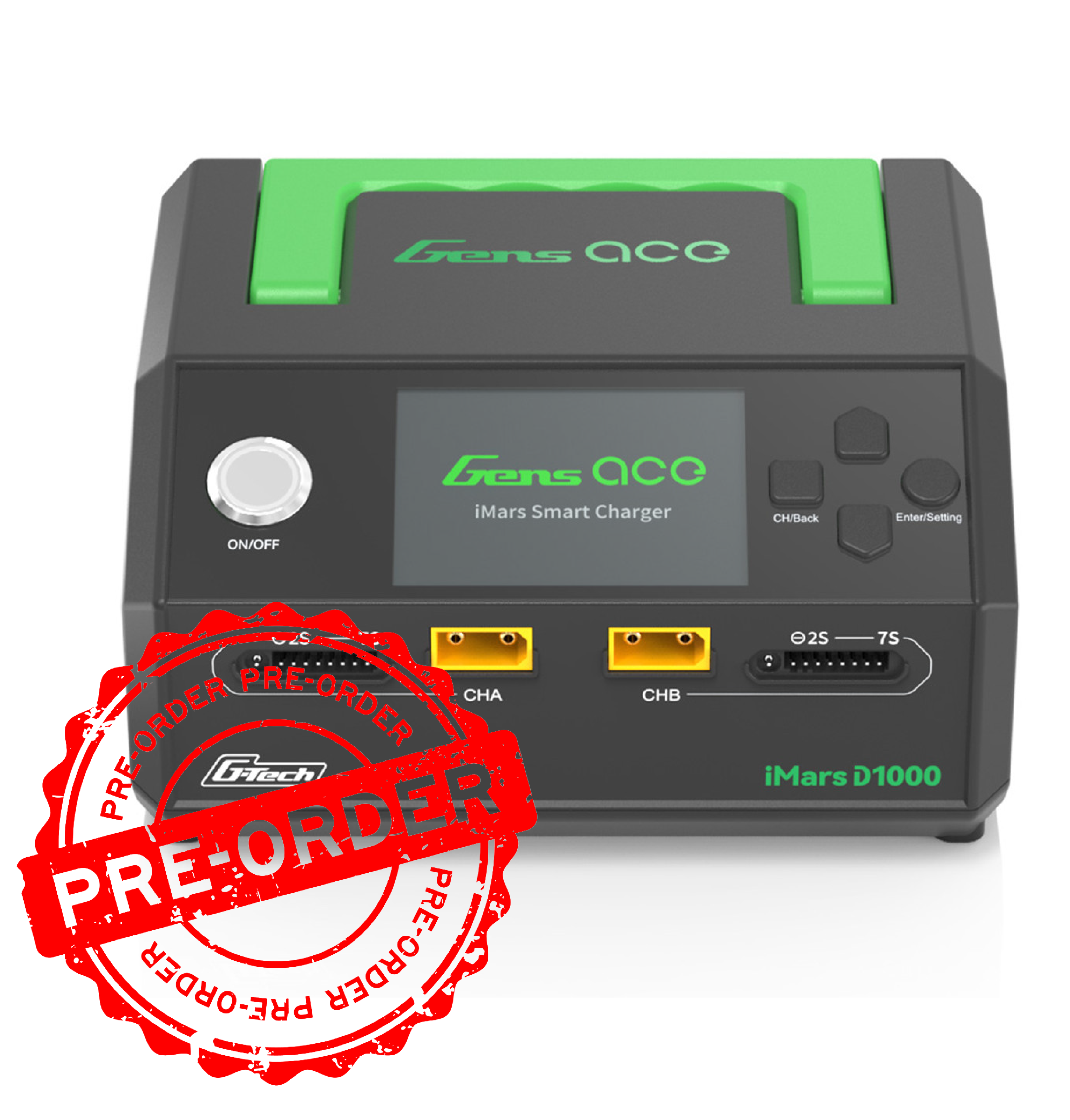 Gens Ace iMars D1000 Smart Charger | Dual Channel | AC 1000W | G-Tech - Pre-Order