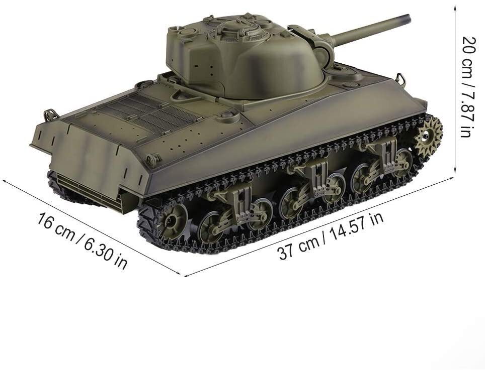 Heng Long 1/16 USA M4A3 Sherman RC Main Battle Tank
