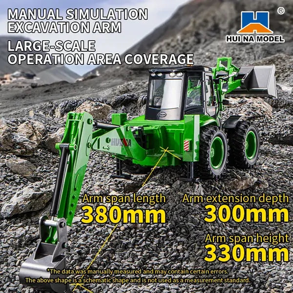 Huina 1579 1:14 Scale RC Backhoe Excavator (HN1579)