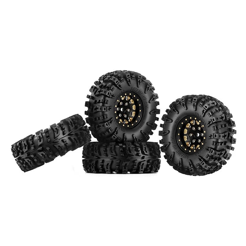 INJORA 1.3" 70*27mm -3.75mm Offset Brass Wheels Set for Micro Crawlers (4)