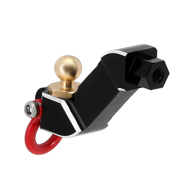 INJORA Aluminum Trailer Tow Hitch with Brass Ball for 1/18 FMS FCX18