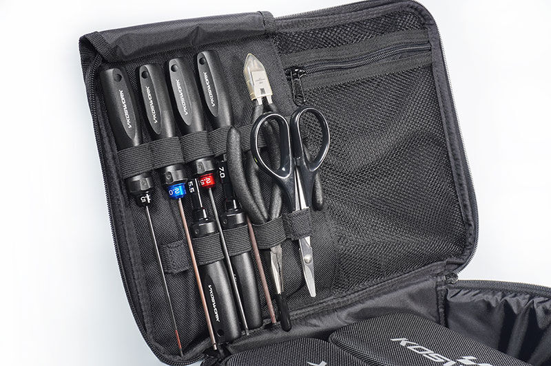 Mini-Z 4×4 / Micro-B Bag, Multifunction Tool, Charger & Mini Car Bag (Taller Ver)