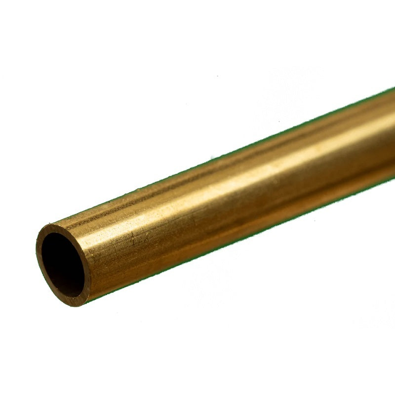 K&S Round Brass Tube: 9/32" OD x 0.029" Wall x 12" Long (1 Piece)