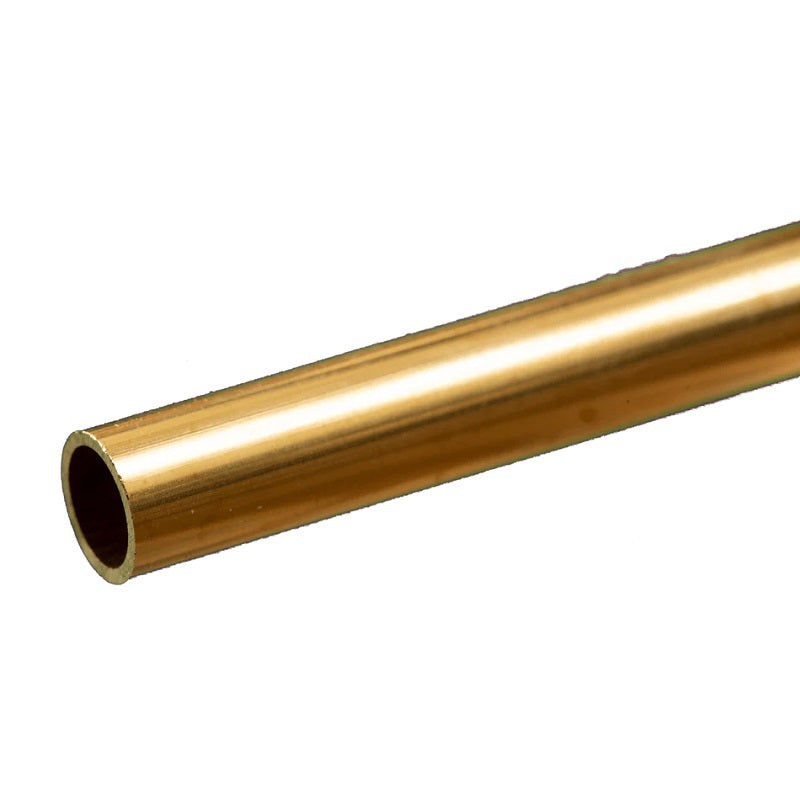 K&S Round Brass Tube: 5/16" OD x 0.029" Wall x 12" Long (1 Piece)