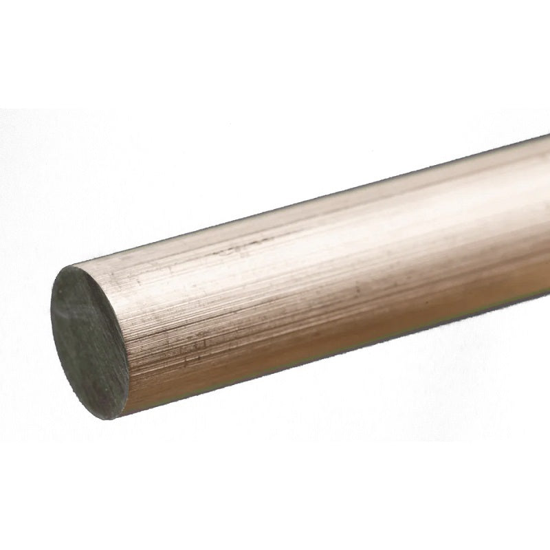 K&S 83048 SOLID ALUMINUM ROD (12IN LENGTHS) 1/2IN (1 ROD PER CARD)