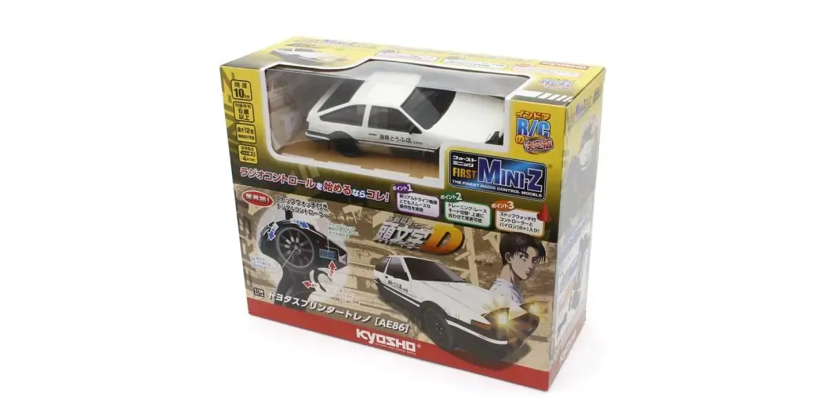 Kyosho First Mini-Z Initial D Toyota Sprinter Trueno AE86 White/Black