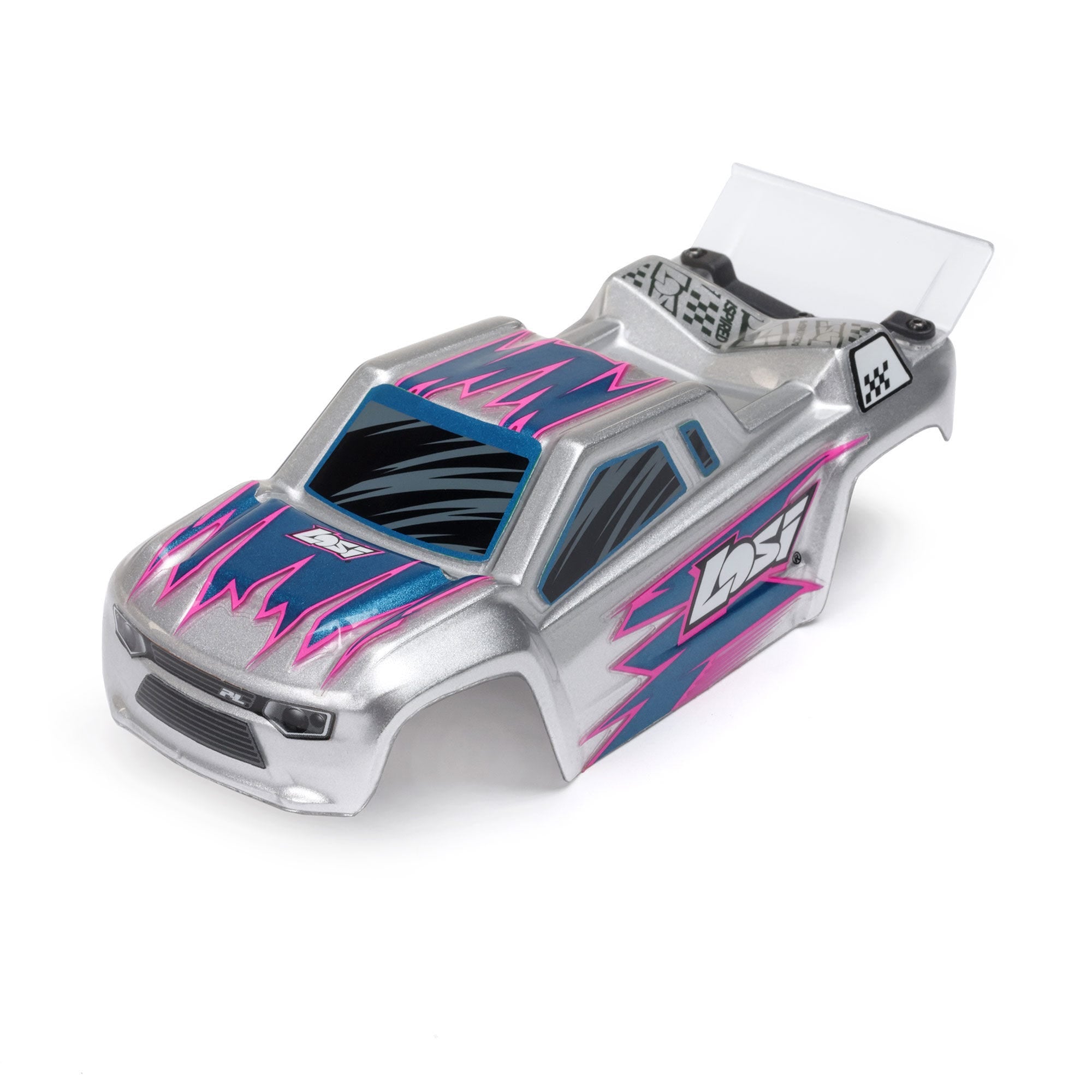 Losi Micro-T 1/28 2WD RC Stadium Truck, RTR, Silver