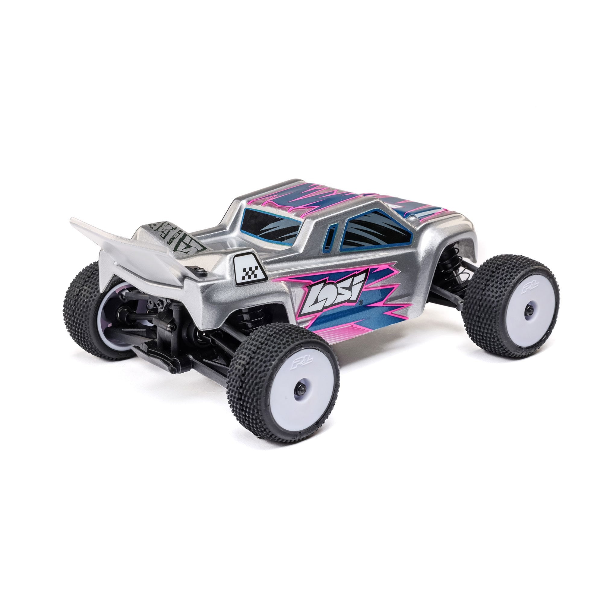 Losi Micro-T 1/28 2WD RC Stadium Truck, RTR, Silver