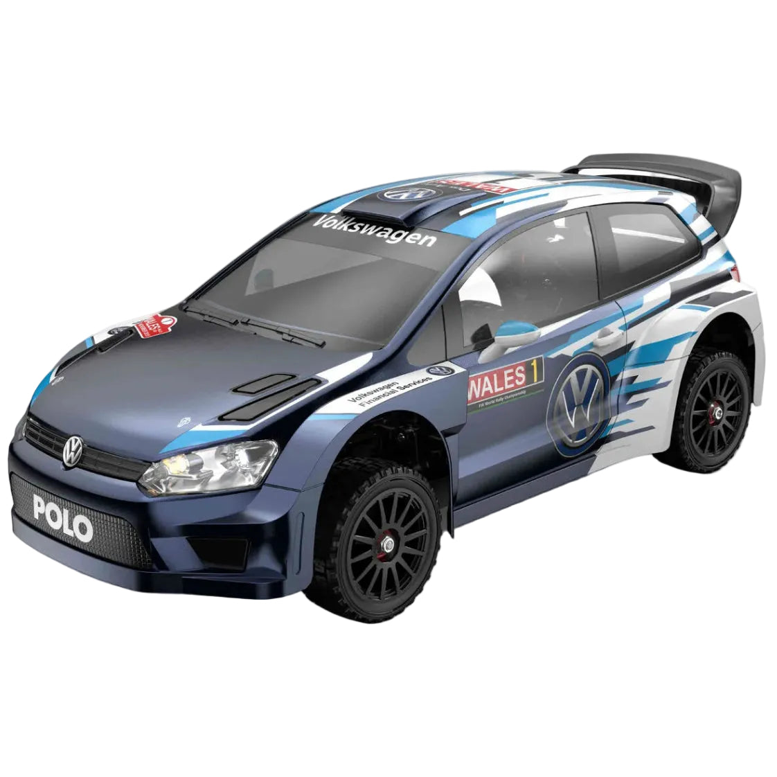 VW Polo Rally Car on white background MJX-10304-DC