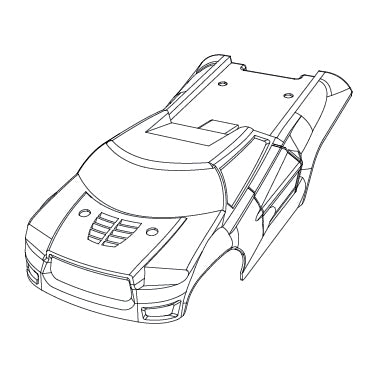 MJX 16210 Body Shell 1/16 Scale – MJXS-1601F Replacement Part