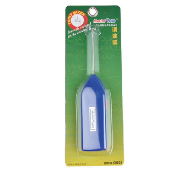 Master Tools Electric Paint Mixer Metal Mix Arm with blue handle in green blister pack packaging.