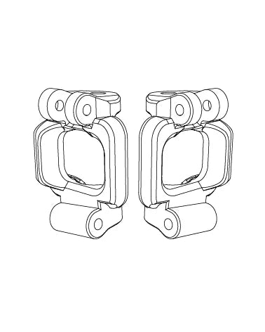 MJX Hyper Go 12212 Front Steering Blocks P12230A