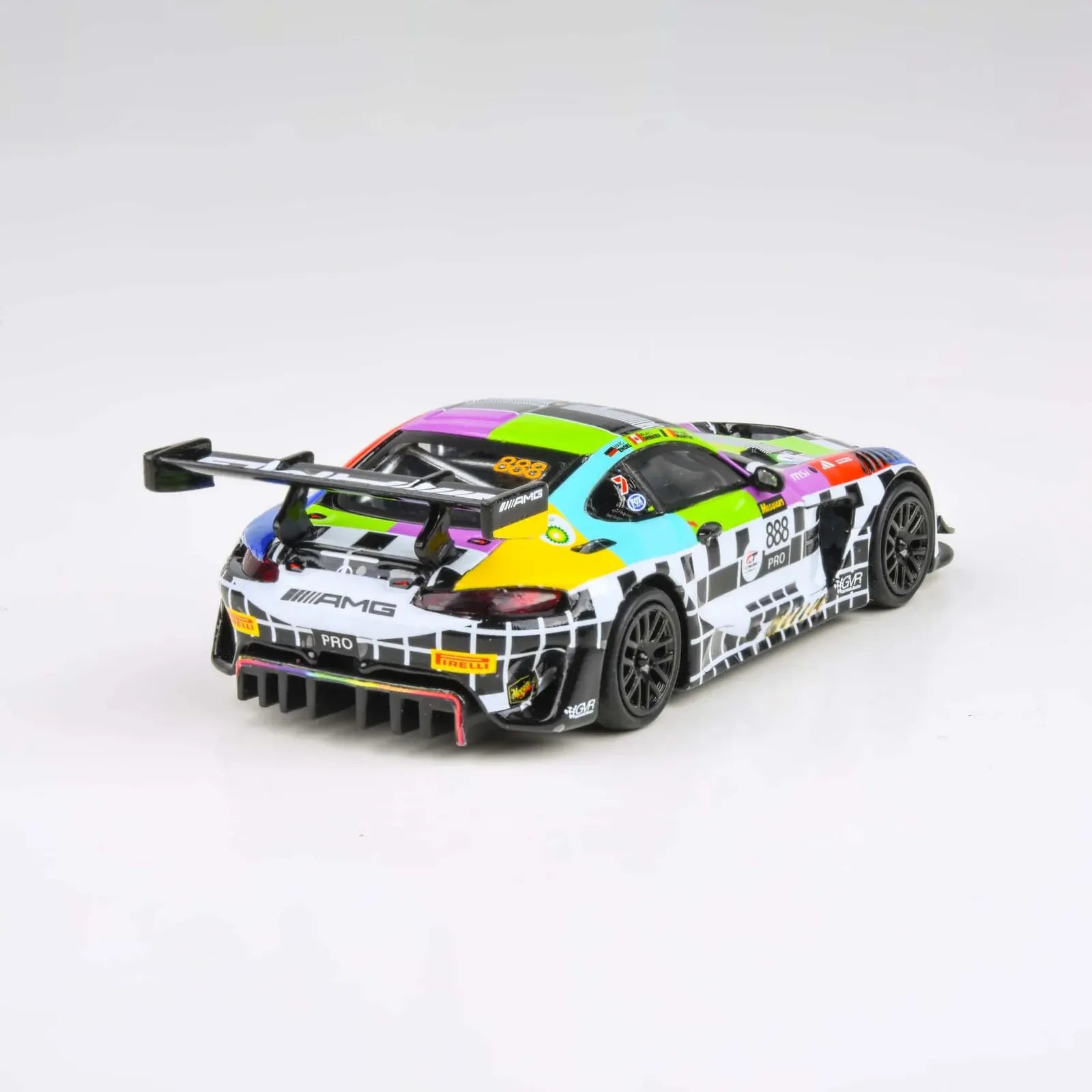 Para64 1/64 Mercedes-AMG GT3 2025 Bathurst 12H GruppeM Racing #888 Diecast Model Car