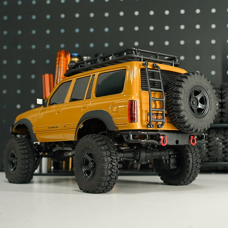 INJORA CNC Aluminum Front Rear Bumper for 1/18 FMS FCX18 LC80