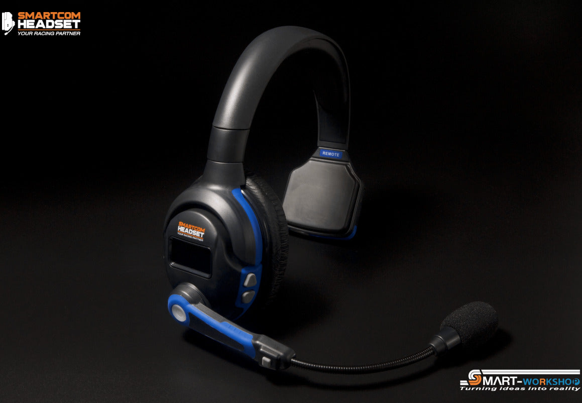 SMART WORKSHOP SMART-COM HEADSET 2PCS - BLACK/BLUE - SCH-8286-17