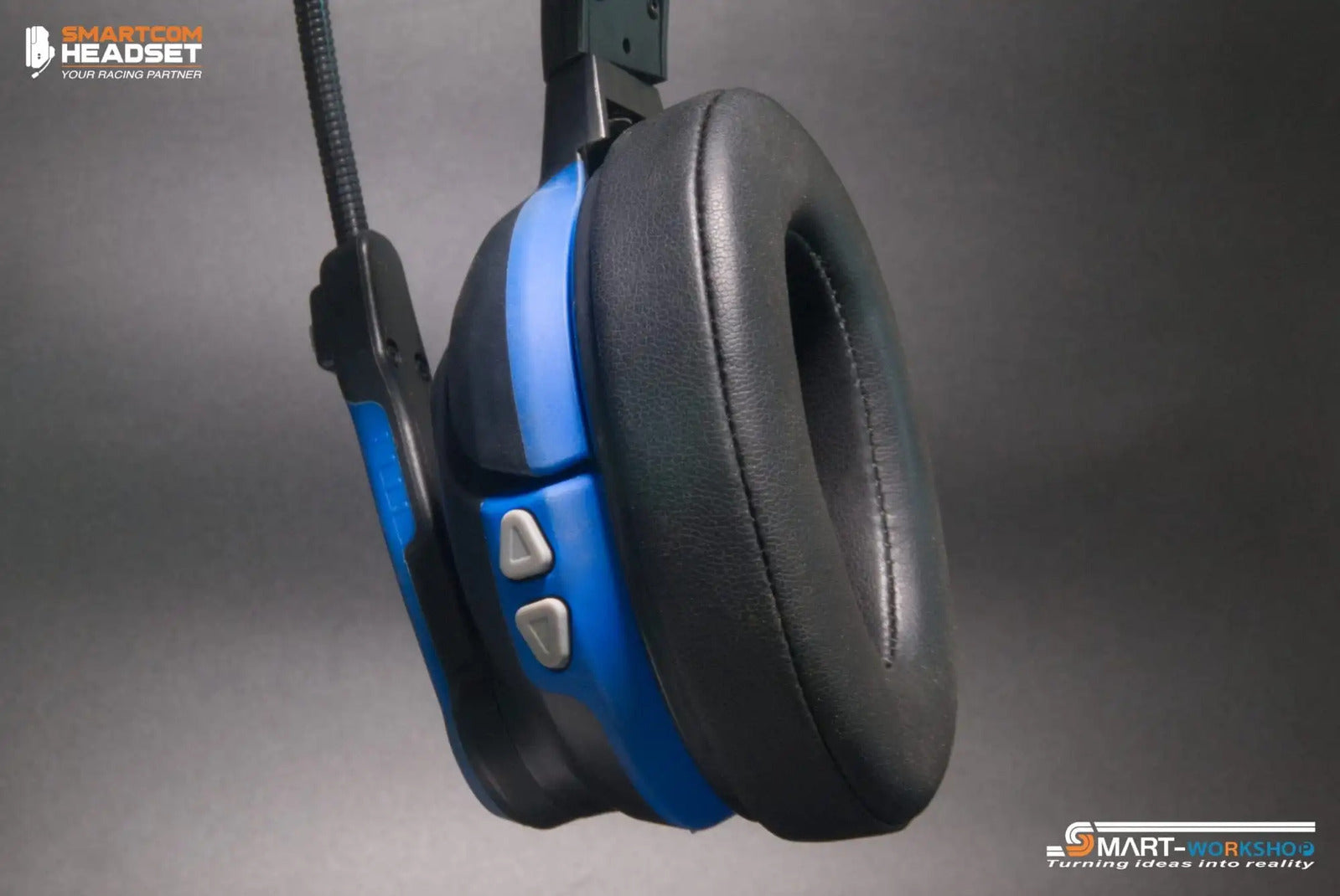 SMART WORKSHOP SMART-COM HEADSET 2PCS - BLACK/BLUE - SCH-8286-17