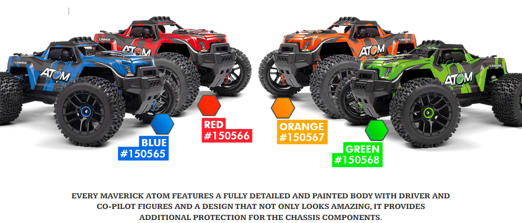 Maverick Atom AT1 1/18 4WD Electric Truck (Choose color)