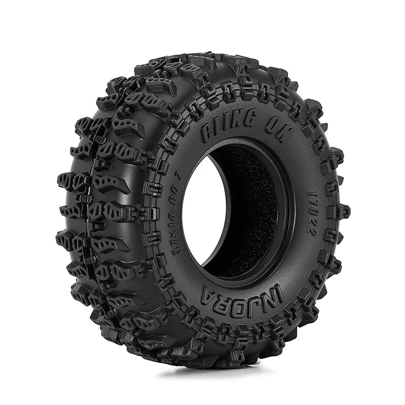 INJORA T7022 Cling On 0.7" S5 Tyres 37 × 14mm (4)