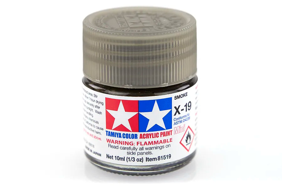 Tamiya Acrylic Mini X-19 Smoke