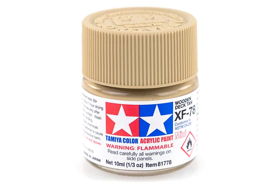 Tamiya Acrylic Mini XF- 78 Wooden Deck Tan