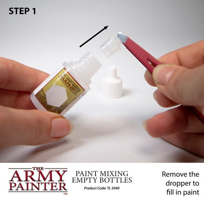 Army Painter Paint Mixing Empty Bottles – 6 x 12ml (TAPTL5040)