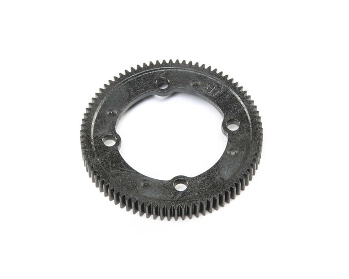 Black gear on a white background