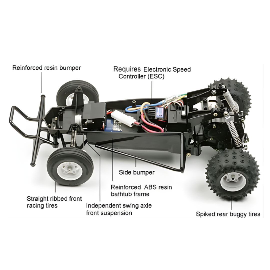 Tamiya The Hornet 1/10 2Wd 2004 Edition Rc Buggy Assembly Kit With Esc