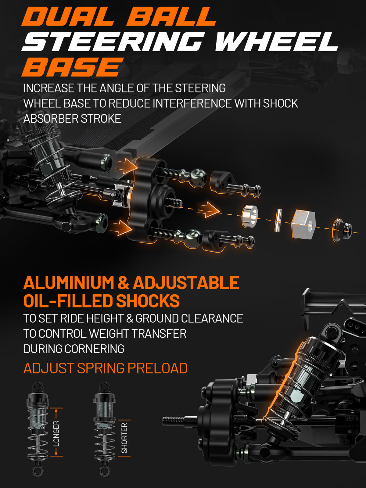 UDIRC Gleam Pro UD1204PRO 1/12 4WD Brushless RC Buggy